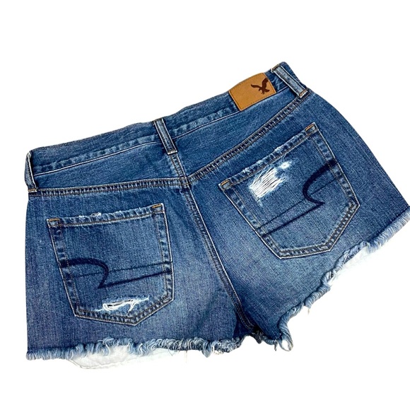 American Eagle Festival High Rise Embroidered Shorts Distressed - Picture 3 of 7